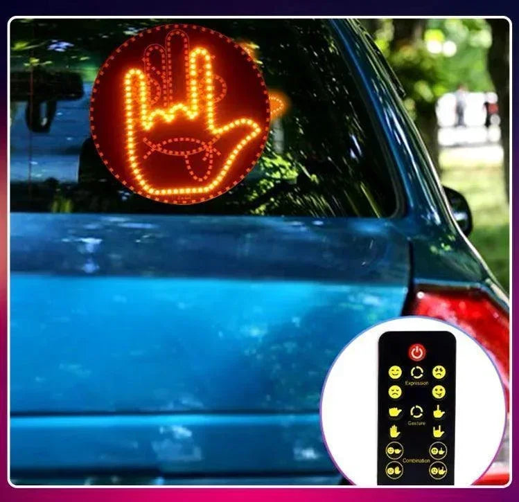 Expresse-se no Trânsito com esta placa de LED de Mão