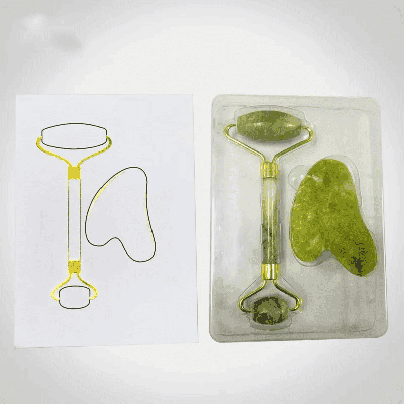 Rolo de Massagem Facial de Jade