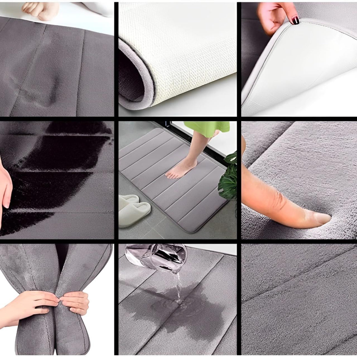 Tapete Antiderrapante de Banheiro de secagem rápida