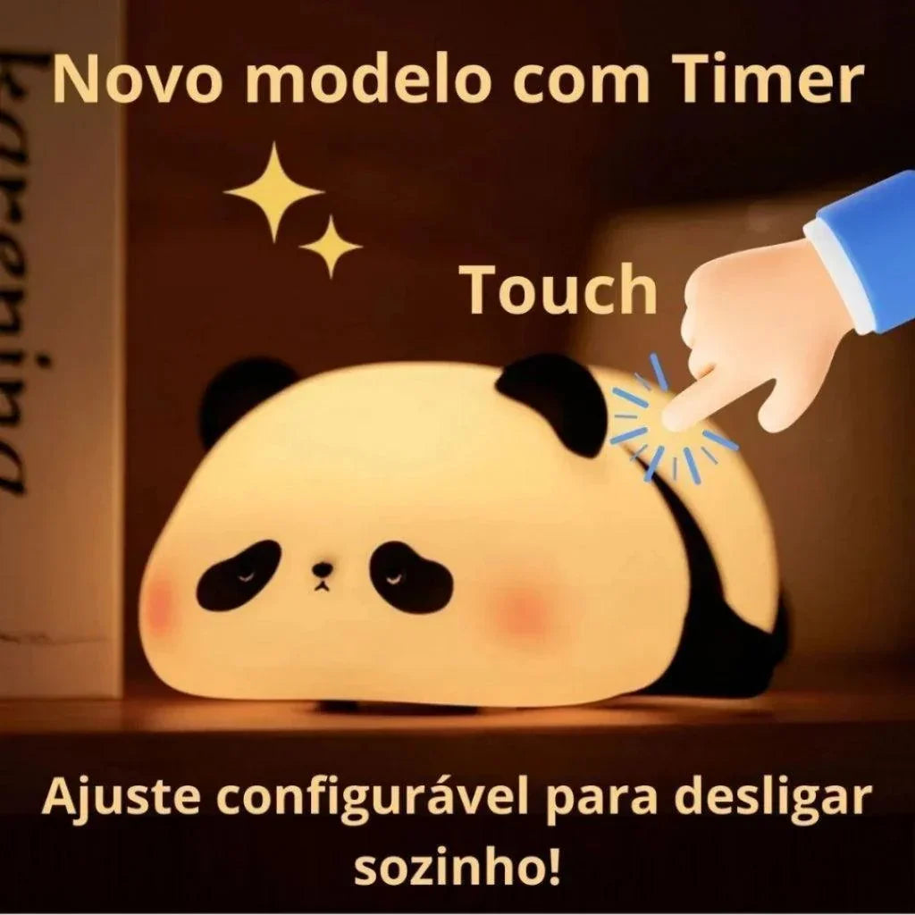 Luminária de Panda com controle por toque