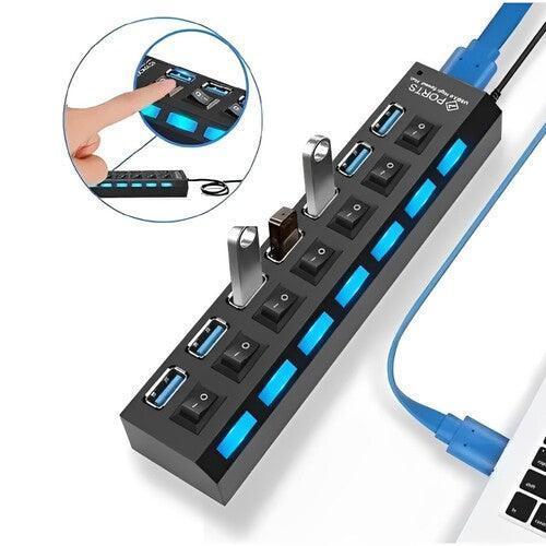 Régua USB com 07 portas