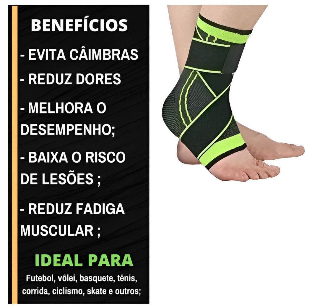 Kit Tornozeleira Ortopédica de Compressão