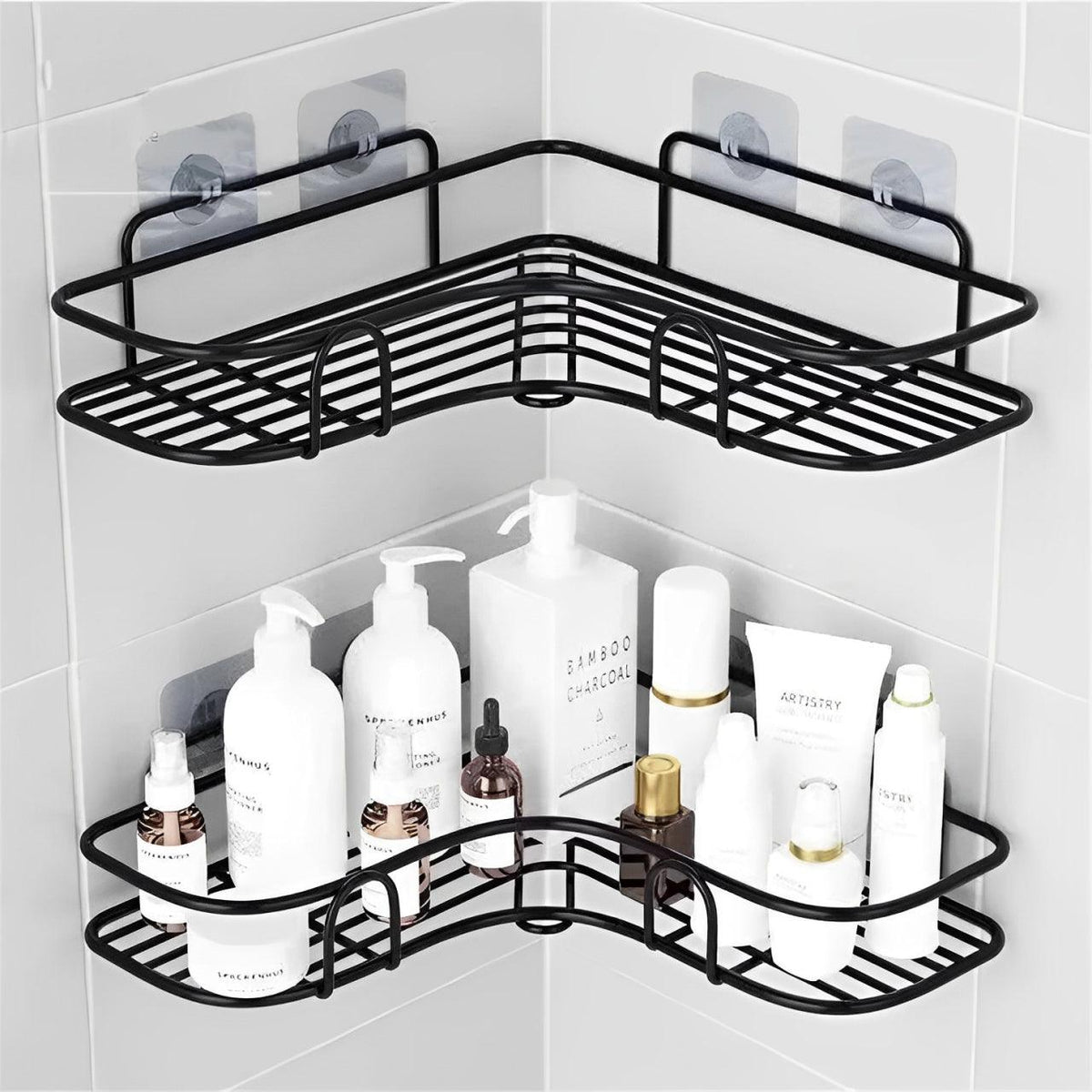 Prateleira para Banheiro com Fixação por Gancho Adesivo