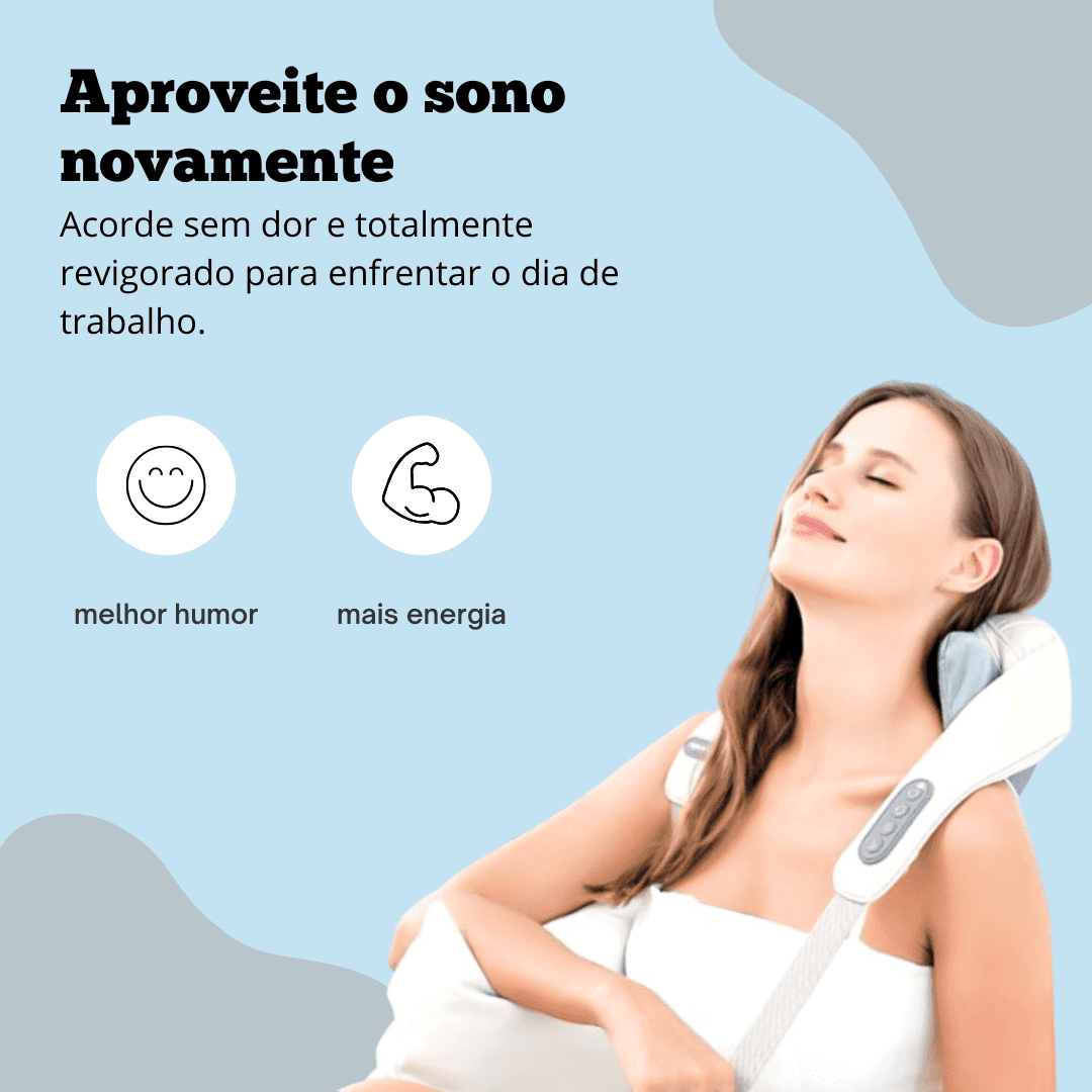 Massageador de Pescoço RelaxNeck™ – Alívio Inteligente