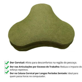 Kit com 10 Adesivos Naturais para Alívio da Dor no Pescoço