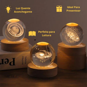 Luminária Espacial 3D: Ilumine seu espaço com a Magia Espacial