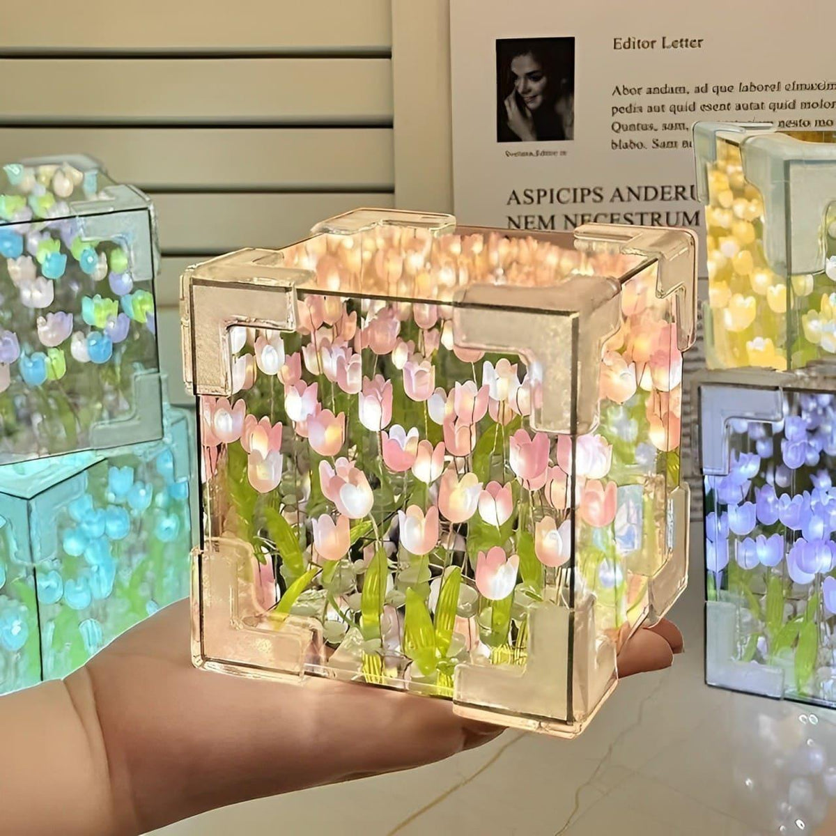 Presenteie quem você ama com esta Luminária de Tulipas infinitas