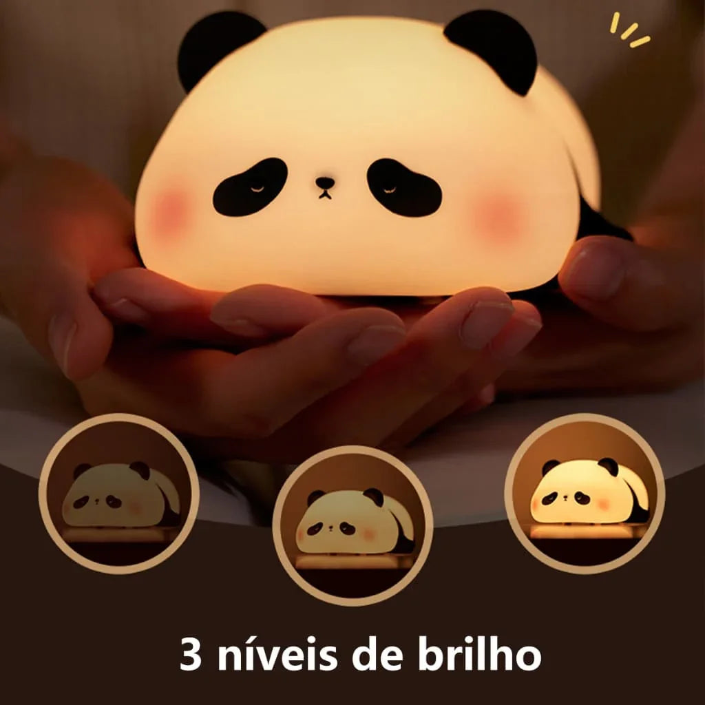 Luminária de Panda com controle por toque