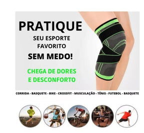Joelheira de Compressão Articulada com cintas cruzadas