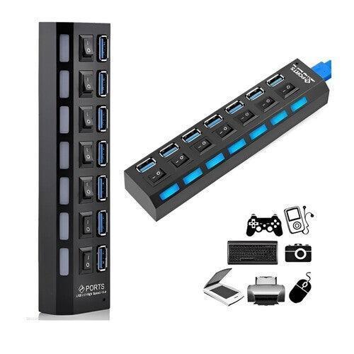 Régua USB com 07 portas
