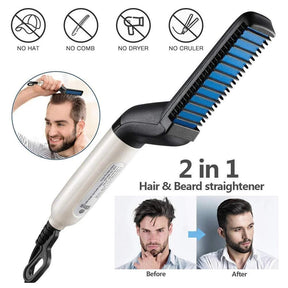 Modele seu cabelo em instantes com a Escova alisadora - SleekMan