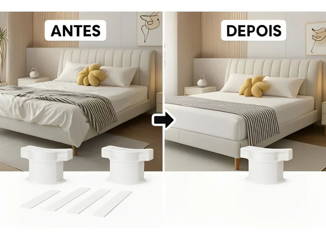 Fixador de Lençol para Cama (Kit 04 Unidades) + FRETE GRÁTIS