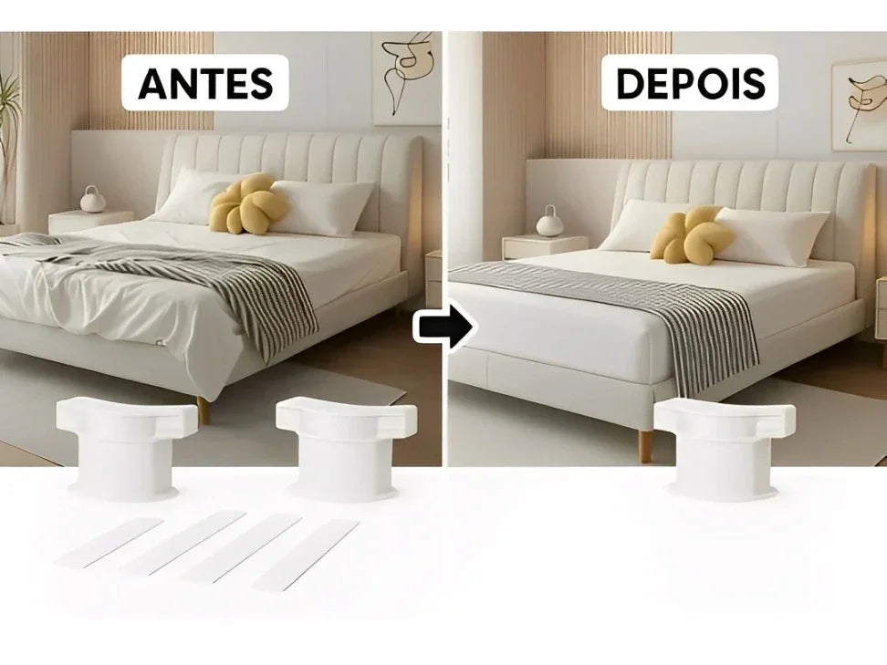 Fixador de Lençol para Cama (Kit 04 Unidades) + FRETE GRÁTIS