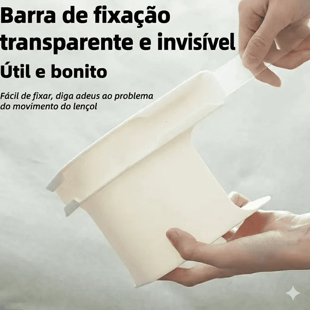 Fixador de Lençol para Cama (Kit 04 Unidades) + FRETE GRÁTIS