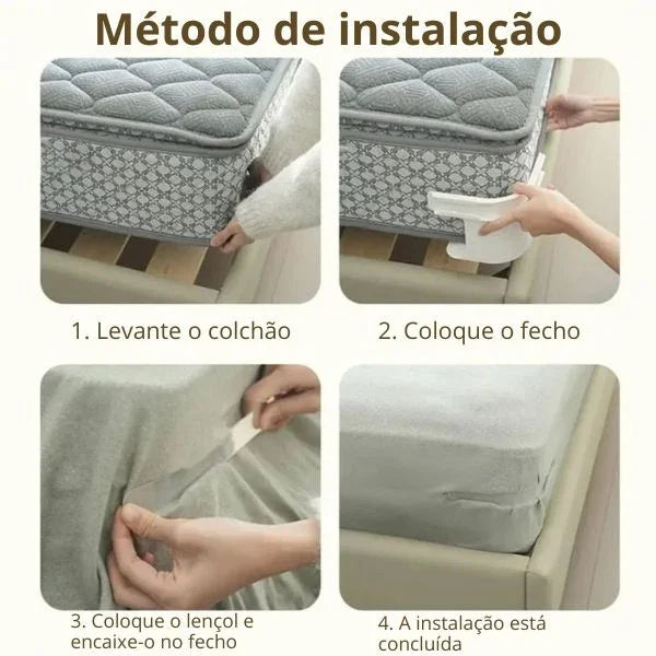 Fixador de Lençol para Cama (Kit 04 Unidades) + FRETE GRÁTIS