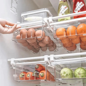 Gaveta Suspensa para Organização de Geladeira - FreshSpace Elite