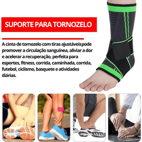 Kit Tornozeleira Ortopédica de Compressão