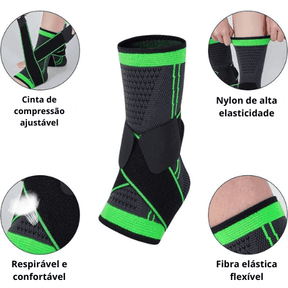 Kit Tornozeleira Ortopédica de Compressão